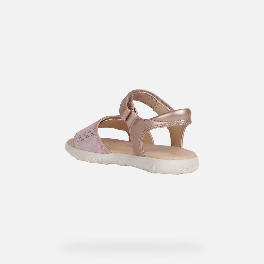 Sandales Geox Haiti - Rose - Fille 863790-UEI